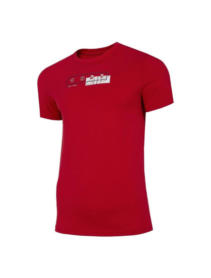 Pánské tričko H4L21-TSM021 červené - 4F
