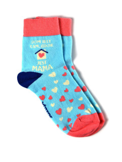 Ponožky SOXO - "DOM JEST TAM GDZIE JEST MAMA" ("Dům je tam, kde je maminka")