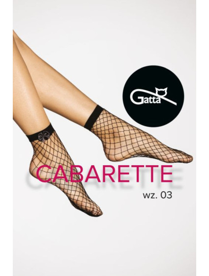 Dámské síťované ponožky kabaretky CABARETTE SOCKS - 03