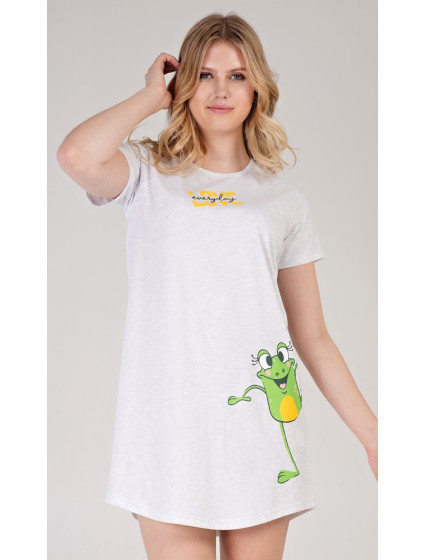 Dámská noční košile s krátkým rukávem Frog