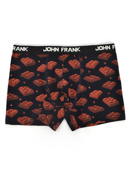 Pánské boxerky John Frank JFBD324 - CHOCOLATE