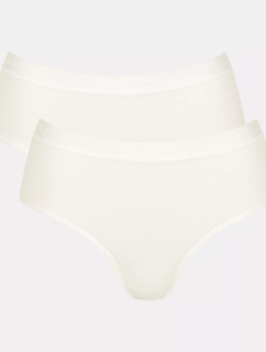 Dámské kalhotky GO Casual Midi 2P - WHITE - bílé 00GZ - SLOGGI