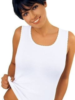 Bílá dámská košilka Emili Michele XXL
