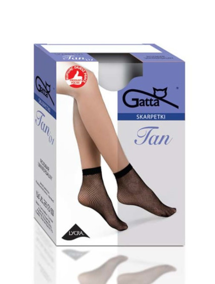 Dámské síťované ponožky Gatta Tan nr 1 kabaretka