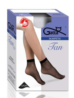 Dámské síťované ponožky Gatta Tan nr 1 kabaretka
