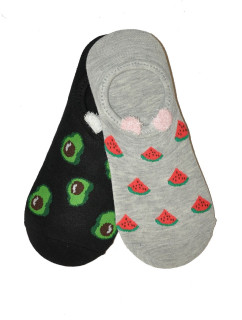 Dámské ponožky baleríny WiK 0144 Midini Ovoce A'2 36-41