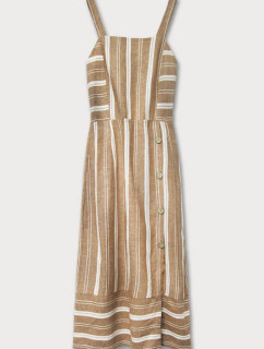 Hnědé bavlněné šaty (345ART)
