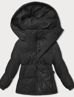 Černá dámská zimní bunda s kapucí (5M3169-392)