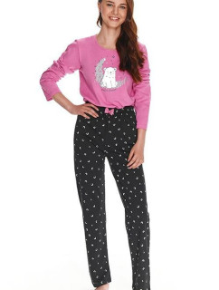 Dívčí pyžamo pro starší Suzan růžové s medvědem