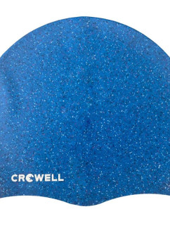 Silikonová plavecká čepice Crowell Recycling v perleťově modré barvě.5