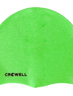 Silikonová plavecká čepice Crowell Recycling Pearl ve světle zelené barvě.8