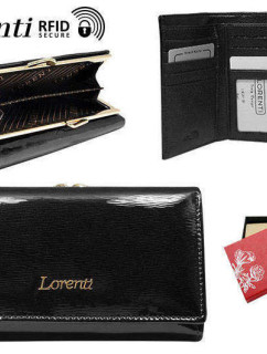 Dámské peněženky Dámská kožená peněženka 55020 SH RFID 15 černá
