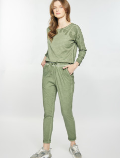 Kalhoty Monnari Tepláky s pracím efektem Zelená