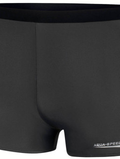 AQUA SPEED Plavecké šortky Jason Grey/Black Pattern 136