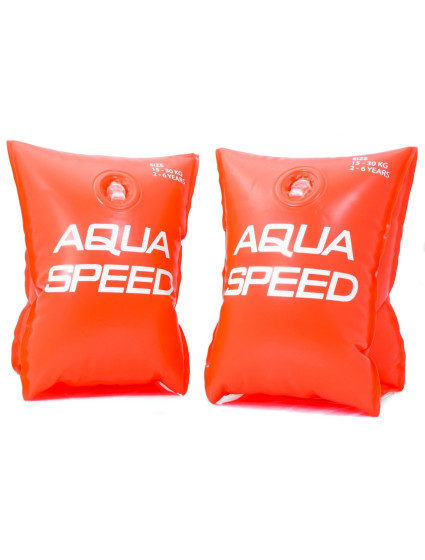 AQUA SPEED Plavecké rukávy Oranžový vzor 75