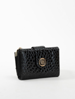 Monnari Peněženky Malá kožená peněženka černá