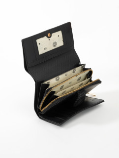 Monnari Peněženky Dámská kožená peněženka se vzorem Multi Black