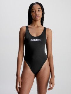 Dámské jednodílné plavky Scoop Neck Swimsuit Intense Power KW0KW01599BEH černá - Calvin Klein