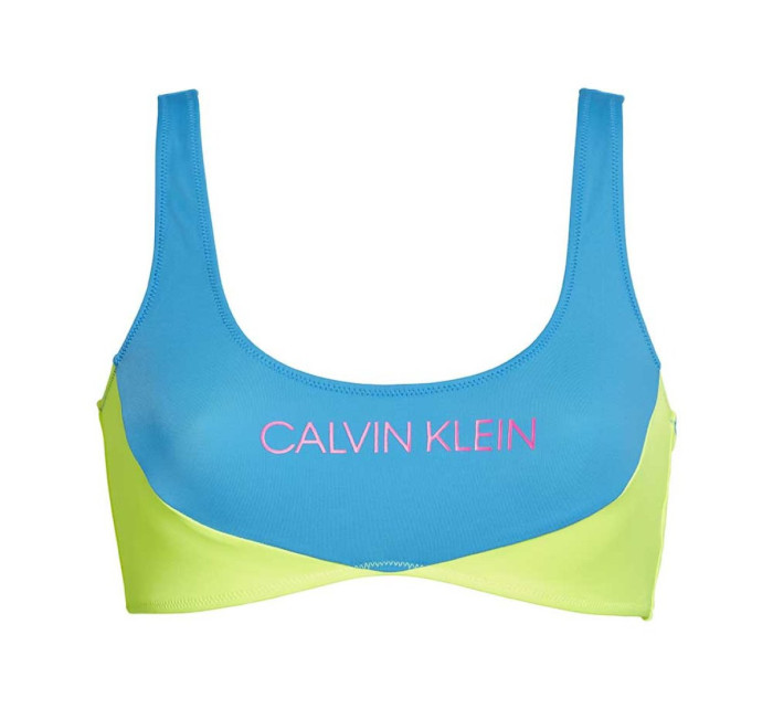Vrchní díl plavek KW0KW00898-CEU modrožlutá - Calvin Klein