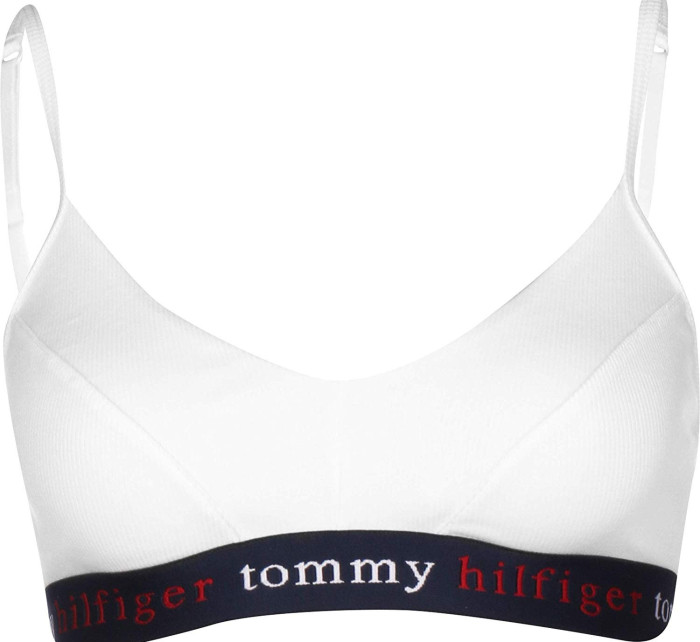 Podprsenka bez kostice UW0UW02230-YCD bílomodrá - Tommy Hilfiger
