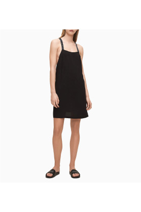 Plážové šaty KW0KW01010-BEH černá - Calvin Klein