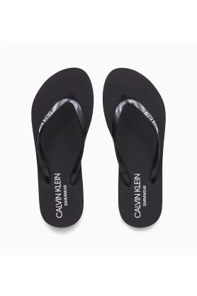 Pantofle KW0KW01032-BEH černá - Calvin Klein