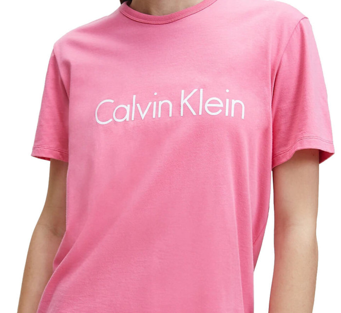 Dámské triko na spaní QS6105E-AD5 růžová - Calvin Klein
