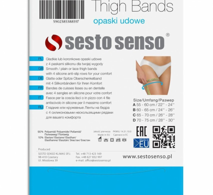 Pásky na stehna Thigh Bands hladké - Sesto Senso