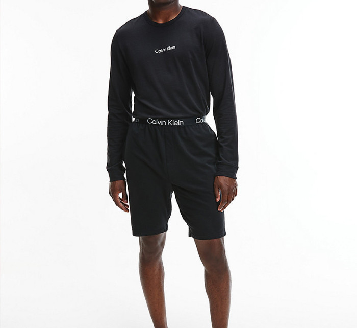 Pánské tričko s dlouhým rukávem NM2171E - UB1 - Černá - Calvin Klein