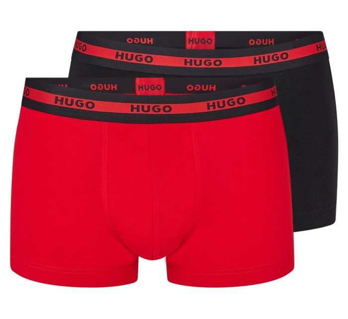 Pánské boxerky 50469775 černočervené - Hugo Boss