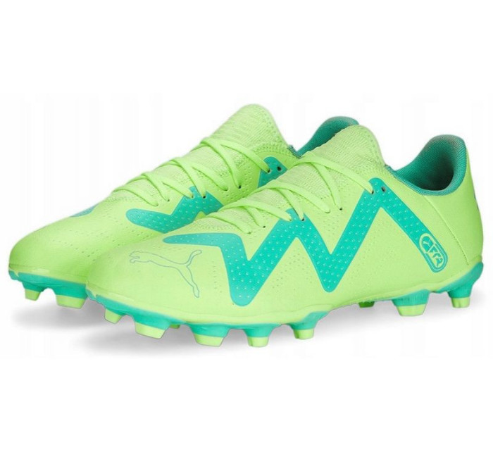 Pánské fotbalové kopačky FG/AG 107187 03 Neon zelená s modrou - Puma