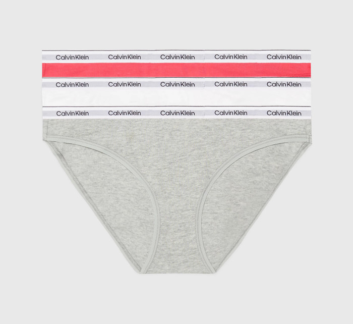 Dámské kalhotky 3Pack 000QD5207E NP4 vícebarevné - Calvin Klein