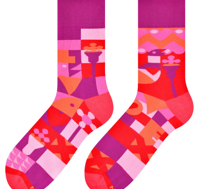 Pánské asymetrické ponožky 079