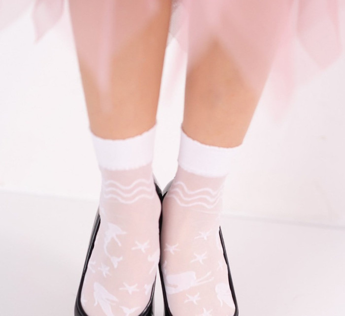 Dívčí vzorované ponožky SAWA DR2412