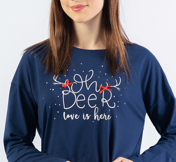 Dámská noční košile s dlouhým rukávem Oh deer