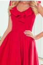 POLA - Červené dámské šaty s volánky ve výstřihu 307-1