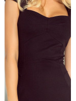 Černé šaty s pěkným výstřihem model 4976540