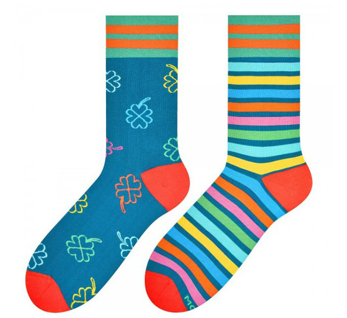 Pánské vzorované nepárové ponožky More 079