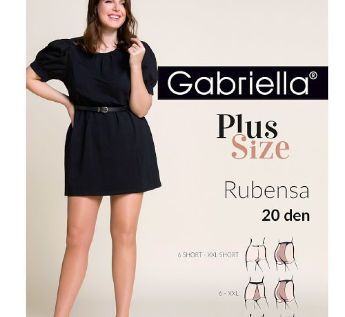 Dámské punčochové kalhoty Gabriella Rubensa Plus Size 161 20 den 7-XXXL