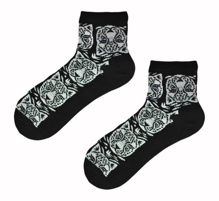 Dámské ponožky Noviti SB025 Tygr, lurex 35-42