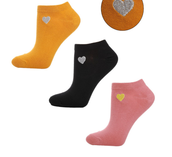 Dámské ponožky Moraj CSD240-052 Srdce A'3 35-41