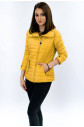 Žlutá bunda s vysokým stojáčkem (DL016)