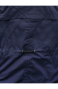 Tmavě modrá krátká bunda parka s kapucí (TLR336)
