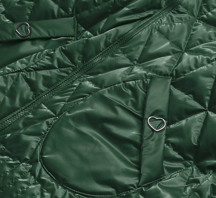 Zelená metalická dámská bunda (2021-01)