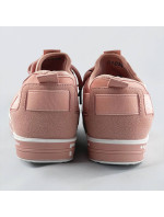 Růžové dámské nazouvací tenisky (C1039)