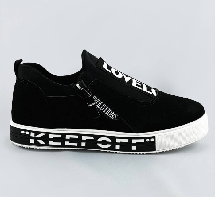 Černé dámské boty se zipem (K773-1)