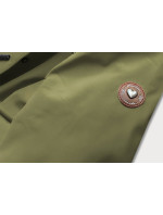 Dámská bunda parka v khaki barvě (CAN-561)