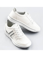 Bílo-šedé dámské sportovní boty (AD-587)