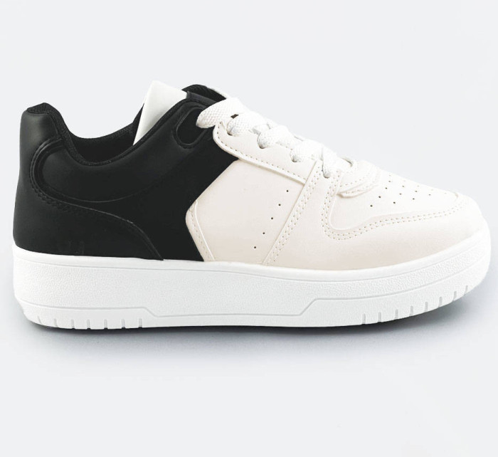Bílo-černé dvoubarevné dámské tenisky sneakers (XWH2120X)