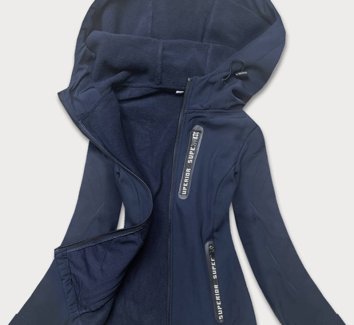 Tmavě modrá dámská sportovní softshellová bunda (HD185-4)
